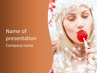 Christmas Tasty Seductive PowerPoint Template