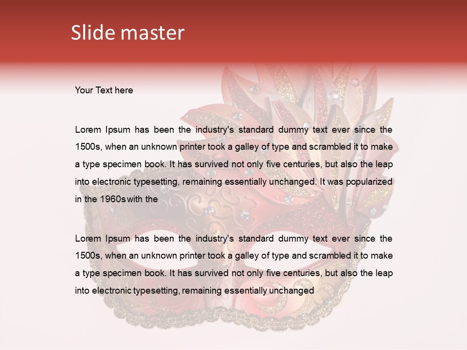 Face Closeup Golden PowerPoint Template