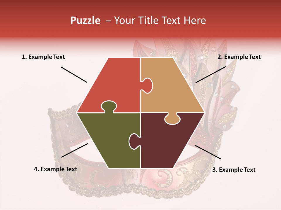 Face Closeup Golden PowerPoint Template