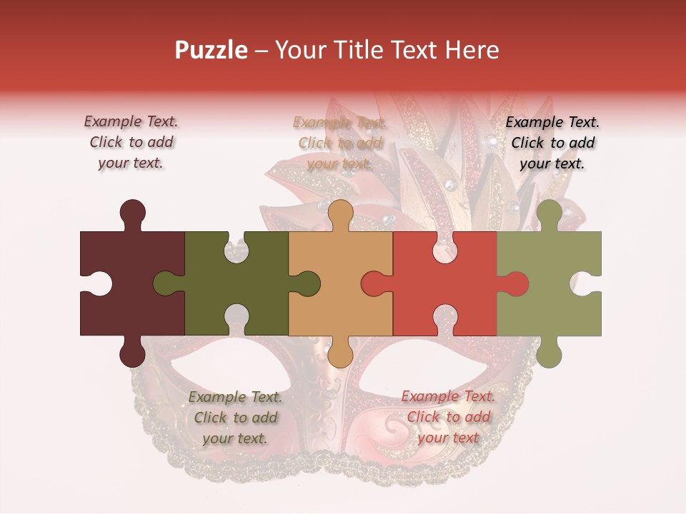 Face Closeup Golden PowerPoint Template