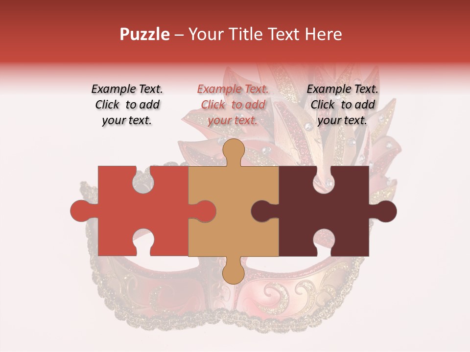 Face Closeup Golden PowerPoint Template