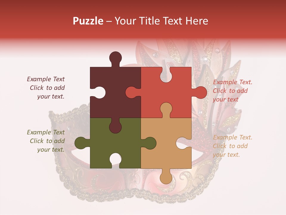 Face Closeup Golden PowerPoint Template