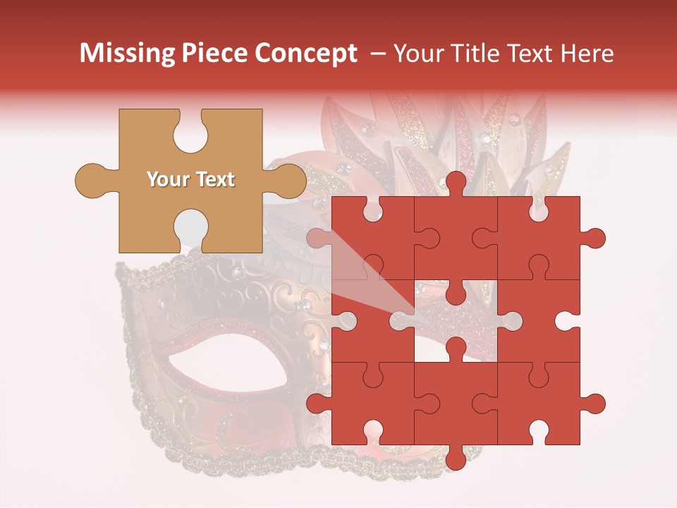 Face Closeup Golden PowerPoint Template