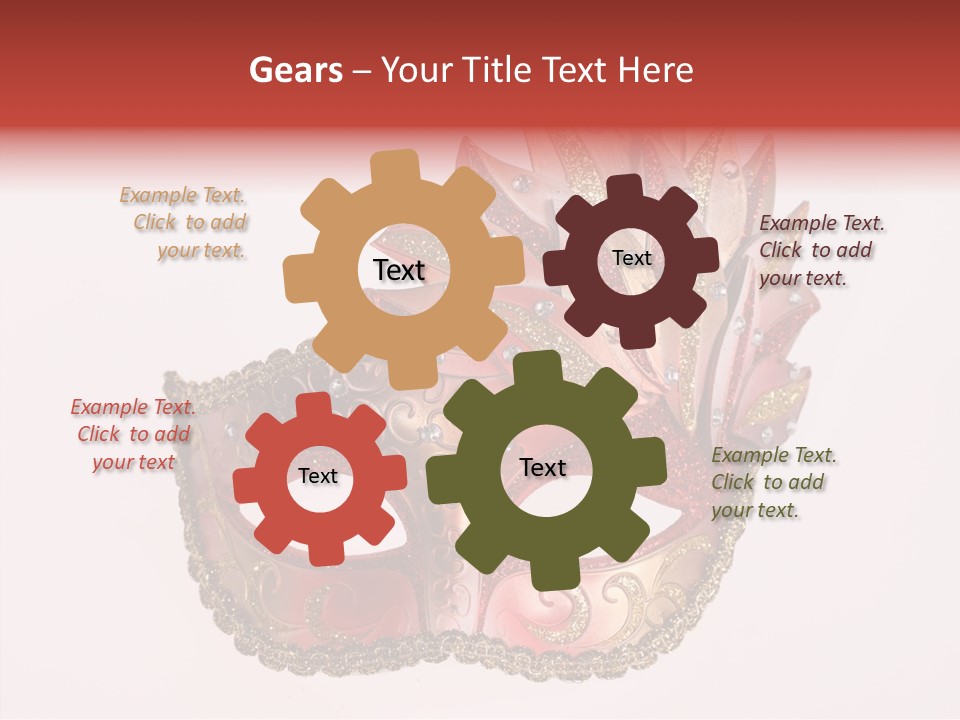 Face Closeup Golden PowerPoint Template