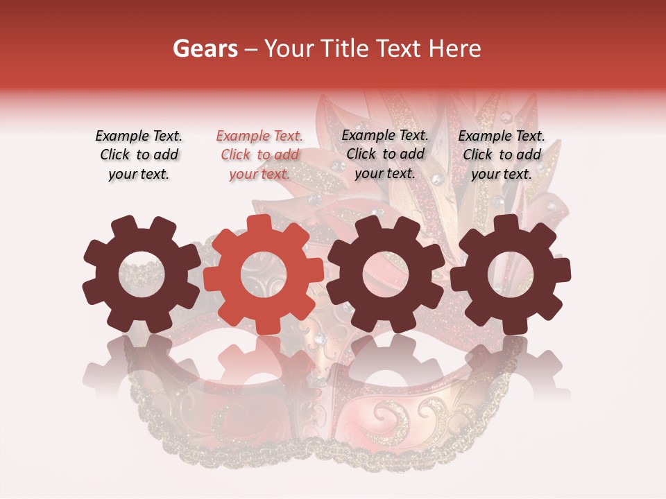 Face Closeup Golden PowerPoint Template