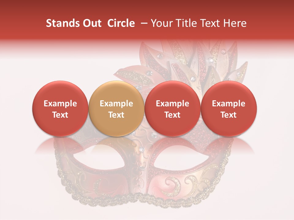 Face Closeup Golden PowerPoint Template