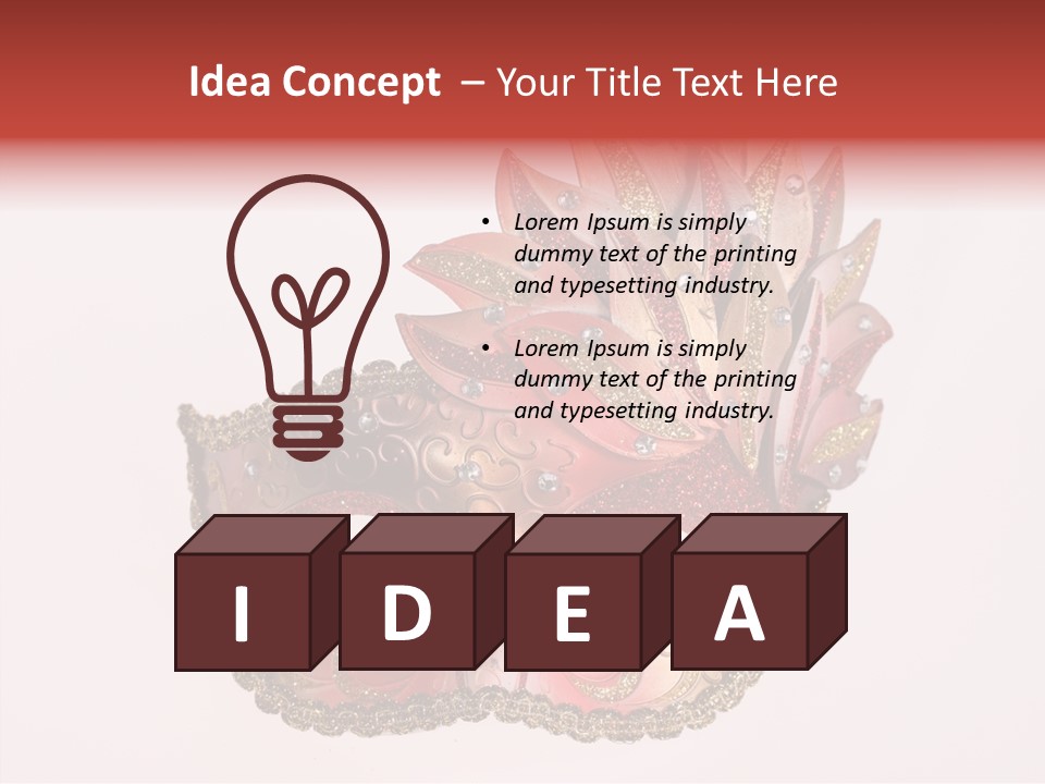 Face Closeup Golden PowerPoint Template