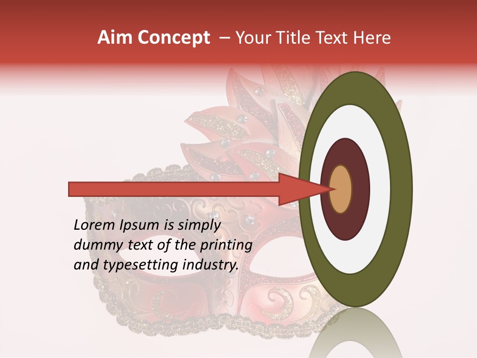 Face Closeup Golden PowerPoint Template