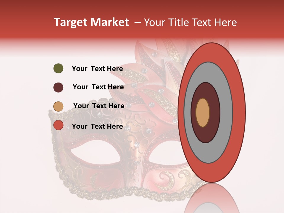 Face Closeup Golden PowerPoint Template