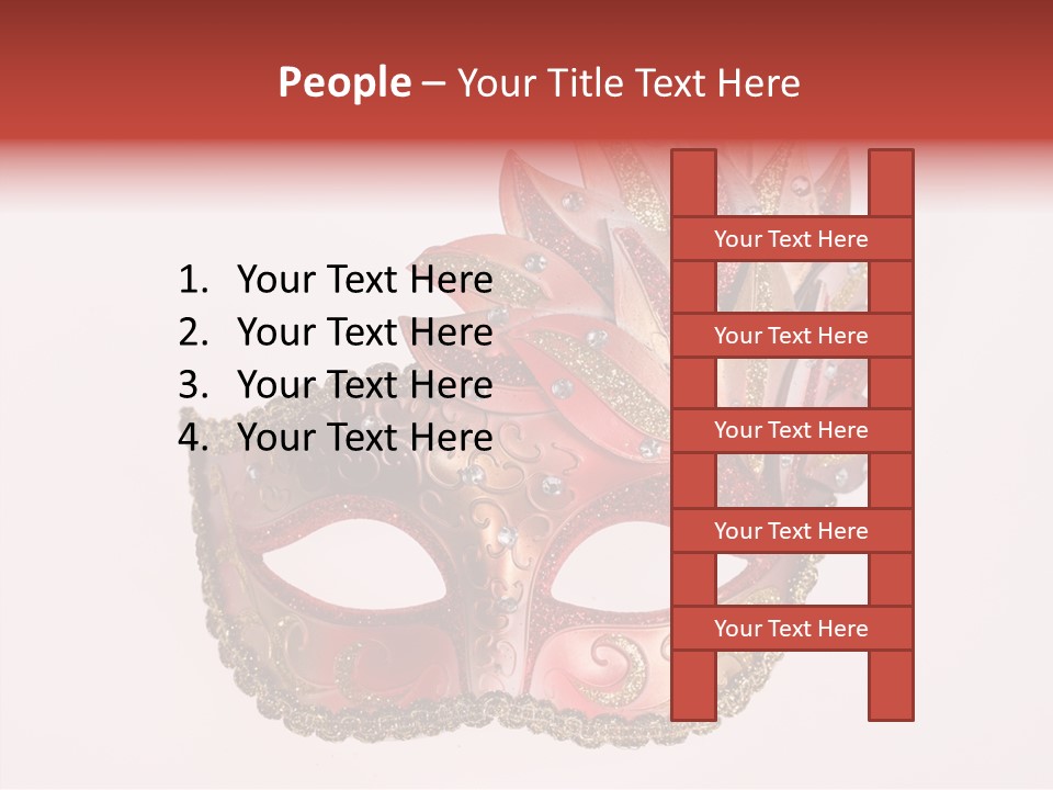 Face Closeup Golden PowerPoint Template