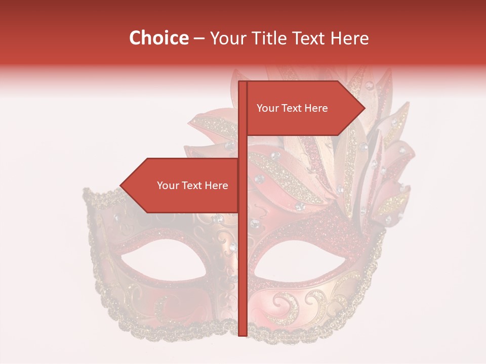 Face Closeup Golden PowerPoint Template