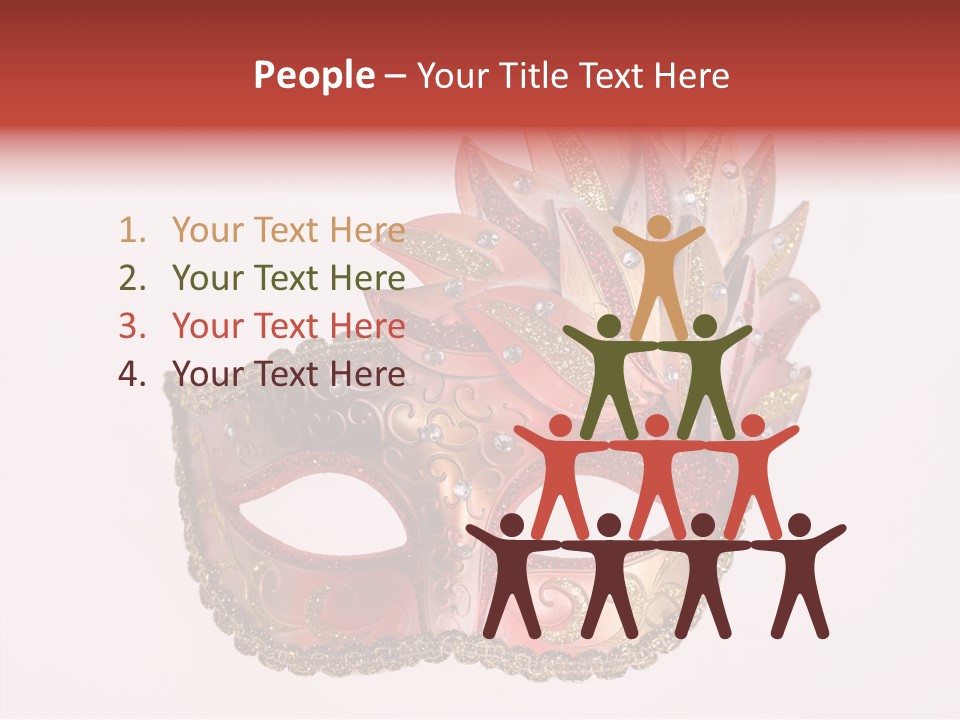 Face Closeup Golden PowerPoint Template