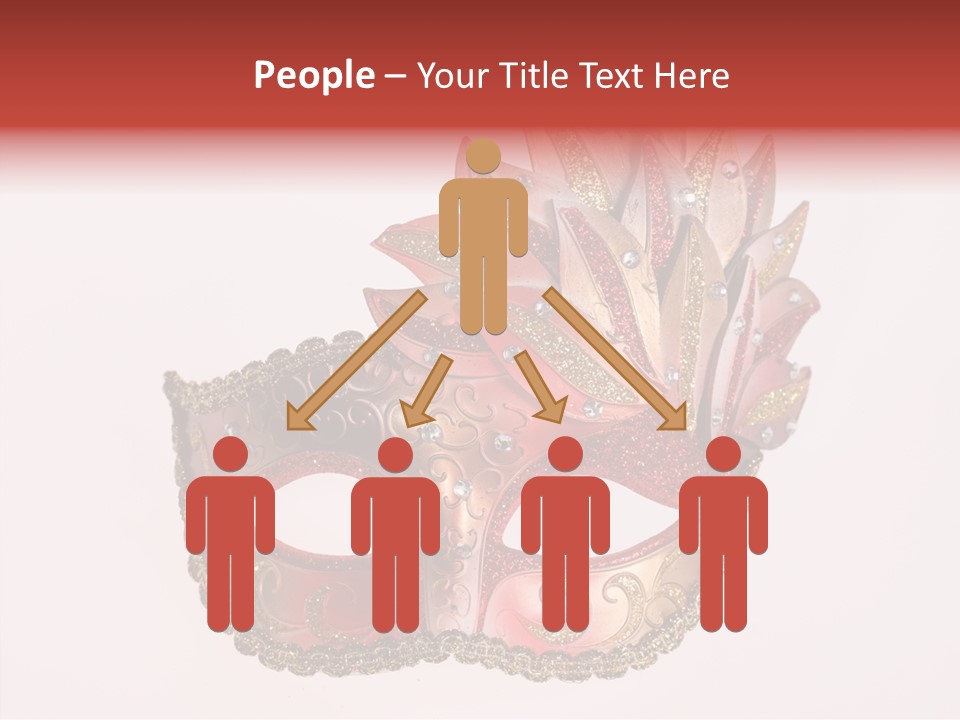 Face Closeup Golden PowerPoint Template