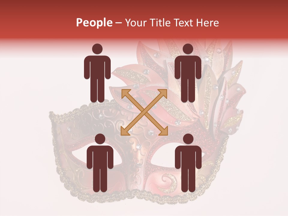 Face Closeup Golden PowerPoint Template