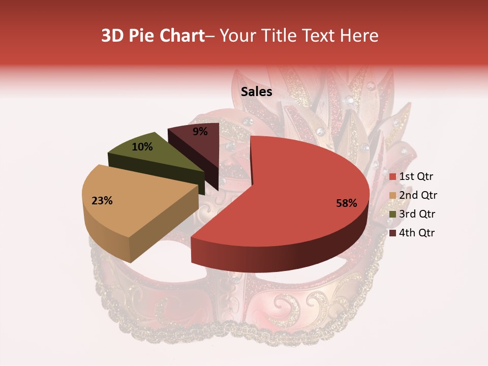 Face Closeup Golden PowerPoint Template