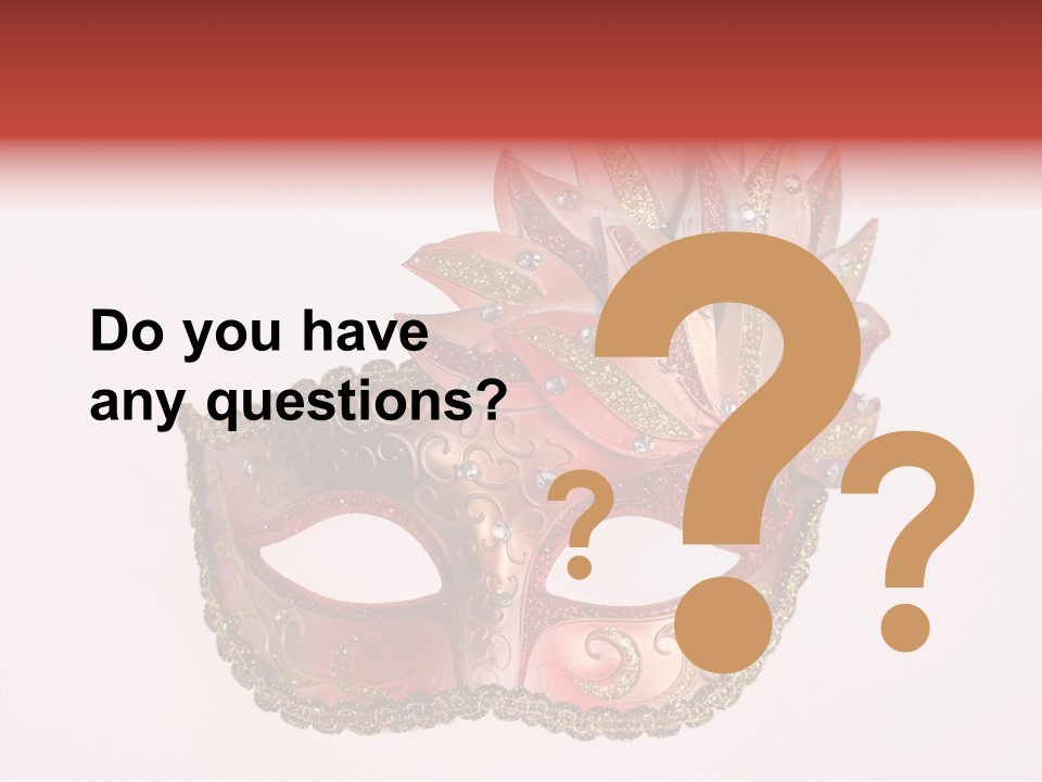 Face Closeup Golden PowerPoint Template