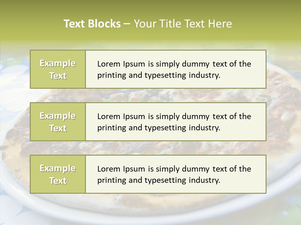 Slice Dish Cheese PowerPoint Template