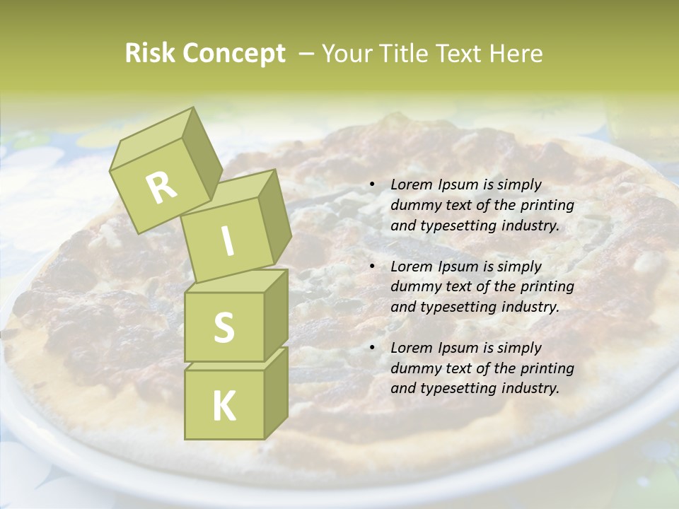 Slice Dish Cheese PowerPoint Template
