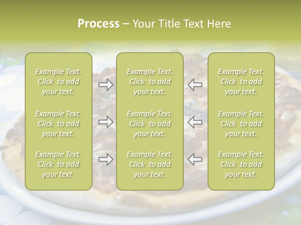 Slice Dish Cheese PowerPoint Template