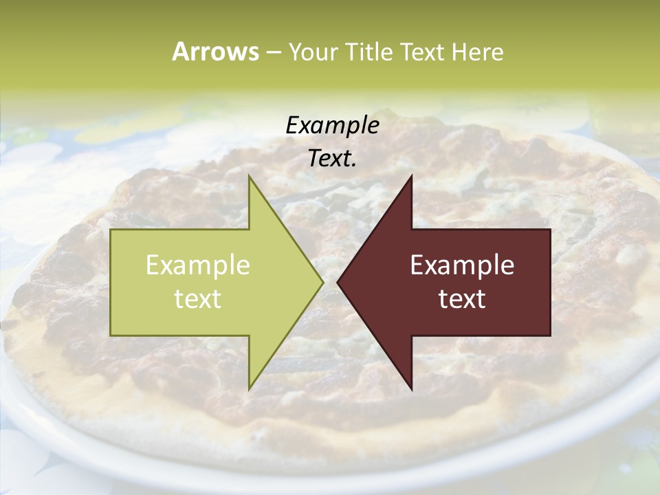 Slice Dish Cheese PowerPoint Template