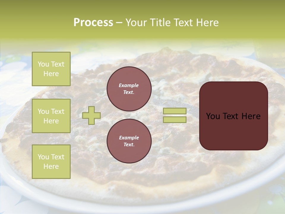 Slice Dish Cheese PowerPoint Template