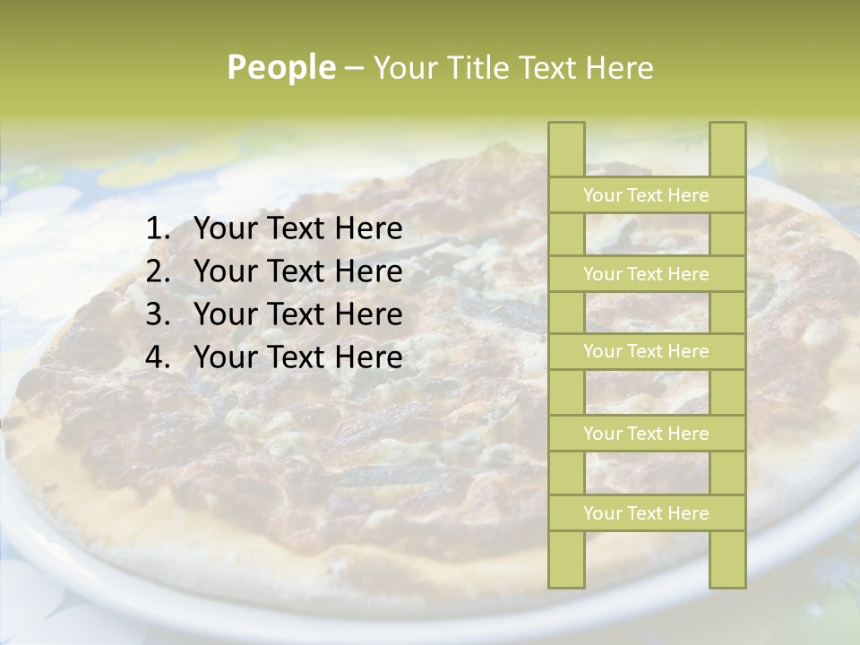 Slice Dish Cheese PowerPoint Template