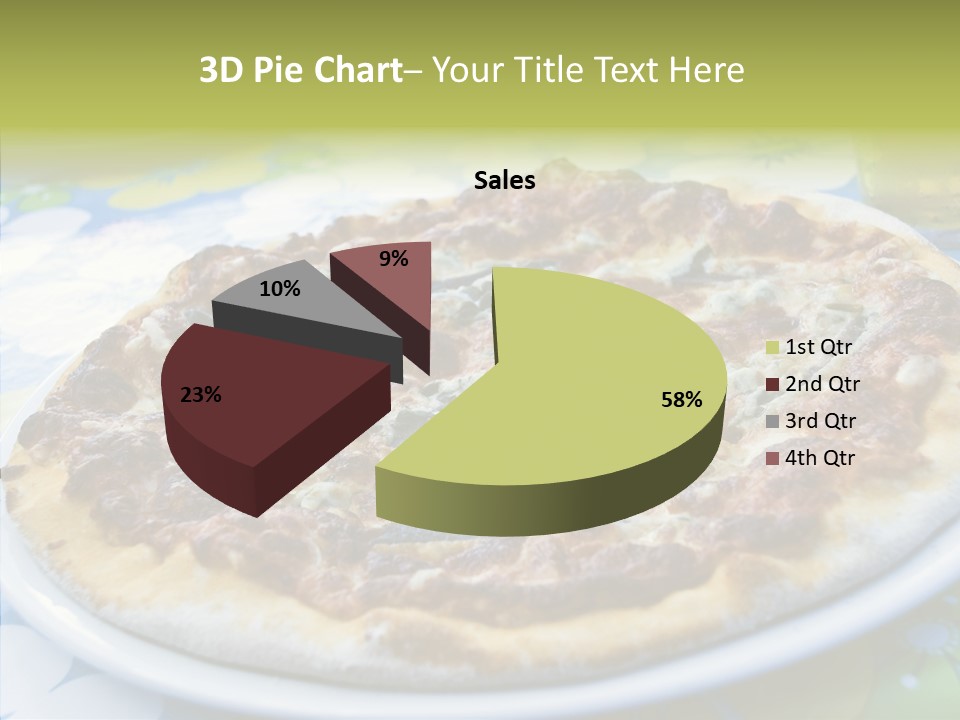 Slice Dish Cheese PowerPoint Template