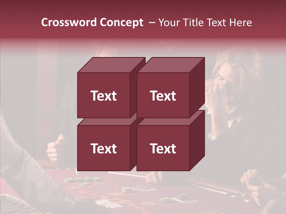 Couples Dealer Excited PowerPoint Template