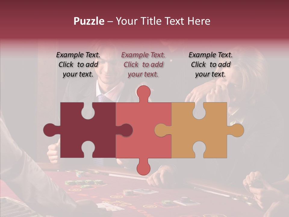 Couples Dealer Excited PowerPoint Template