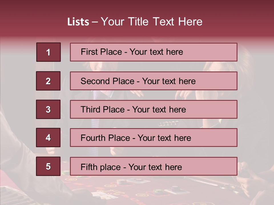 Couples Dealer Excited PowerPoint Template