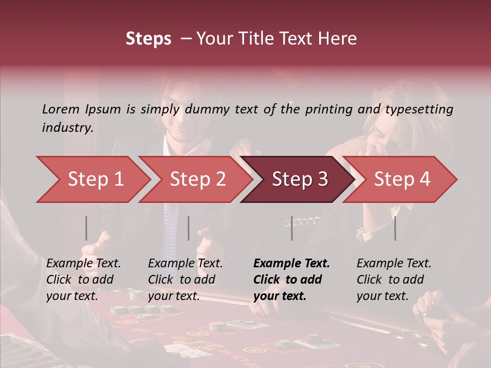 Couples Dealer Excited PowerPoint Template