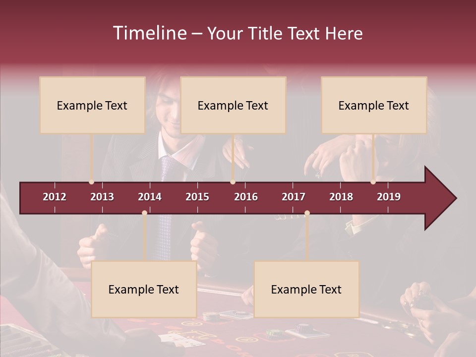 Couples Dealer Excited PowerPoint Template