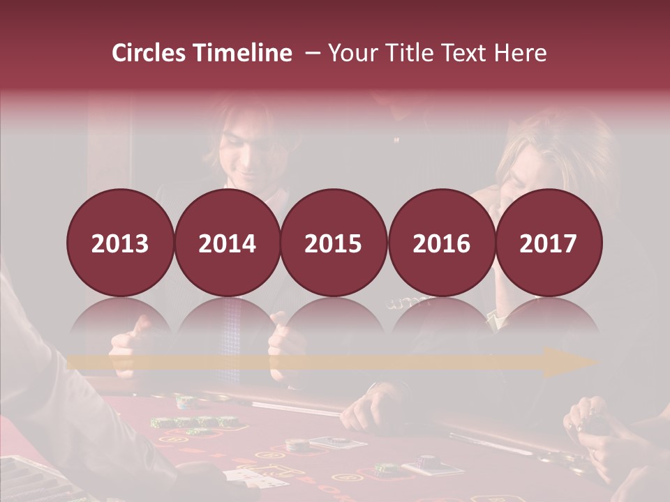 Couples Dealer Excited PowerPoint Template