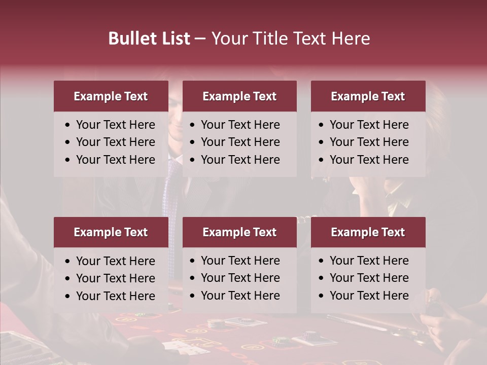 Couples Dealer Excited PowerPoint Template