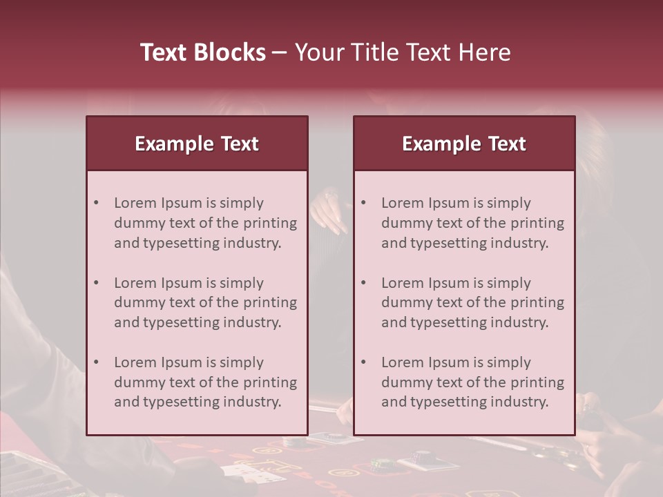 Couples Dealer Excited PowerPoint Template
