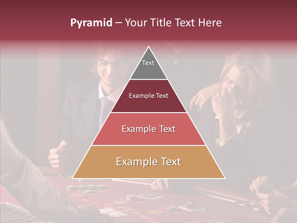 Couples Dealer Excited PowerPoint Template