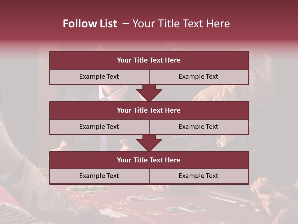 Couples Dealer Excited PowerPoint Template