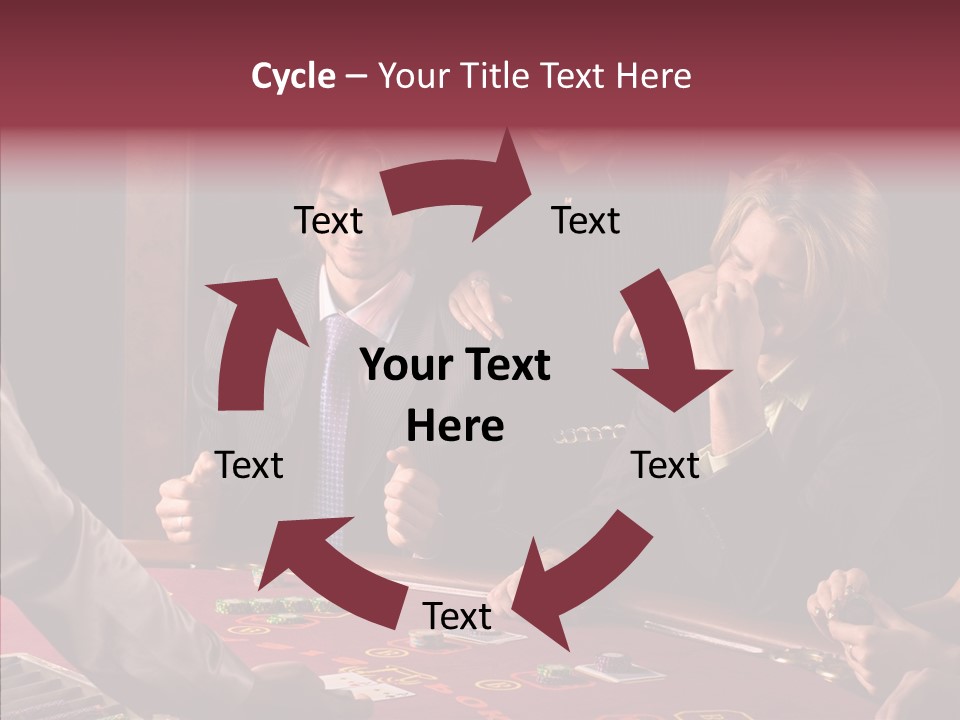 Couples Dealer Excited PowerPoint Template