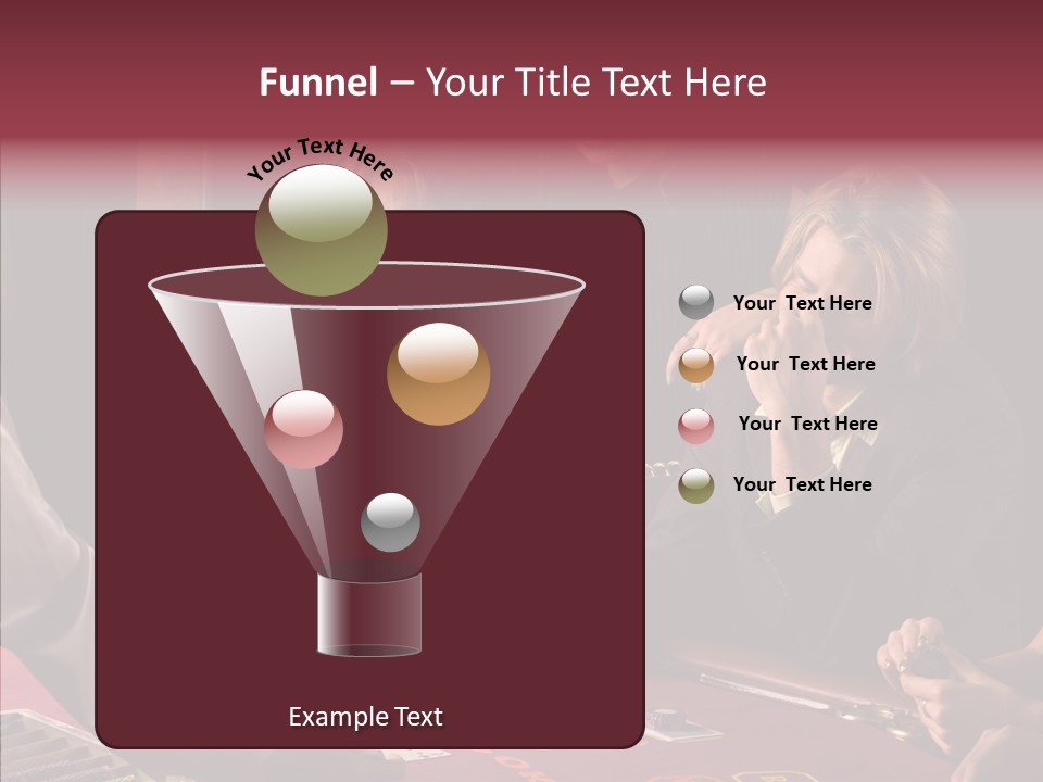 Couples Dealer Excited PowerPoint Template