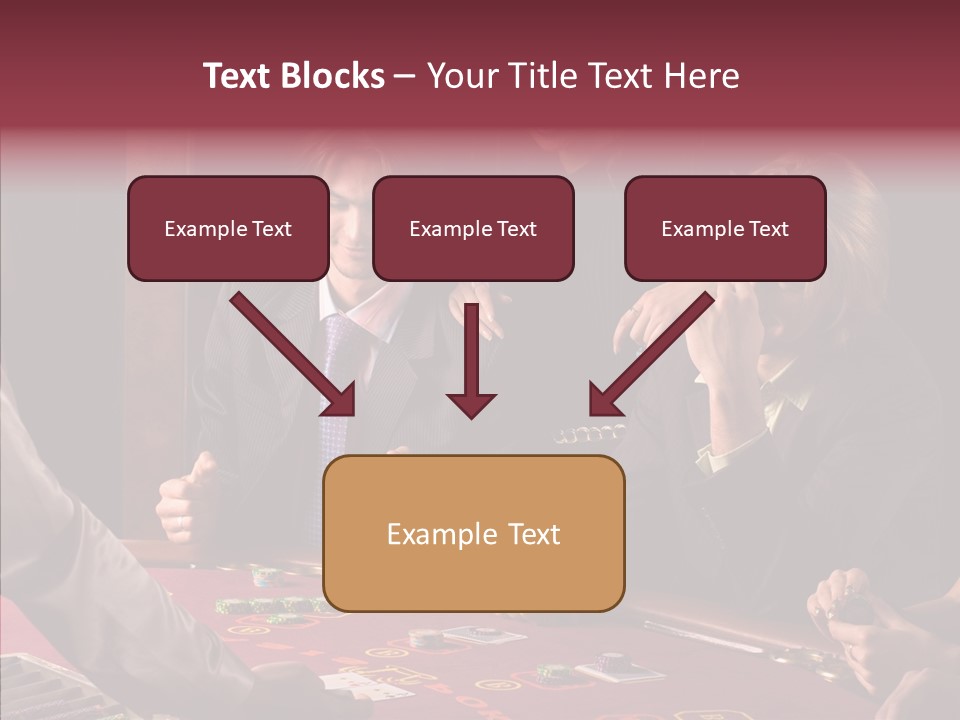 Couples Dealer Excited PowerPoint Template