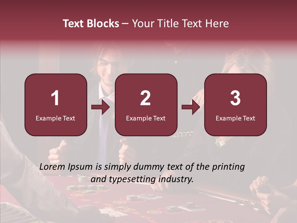 Couples Dealer Excited PowerPoint Template