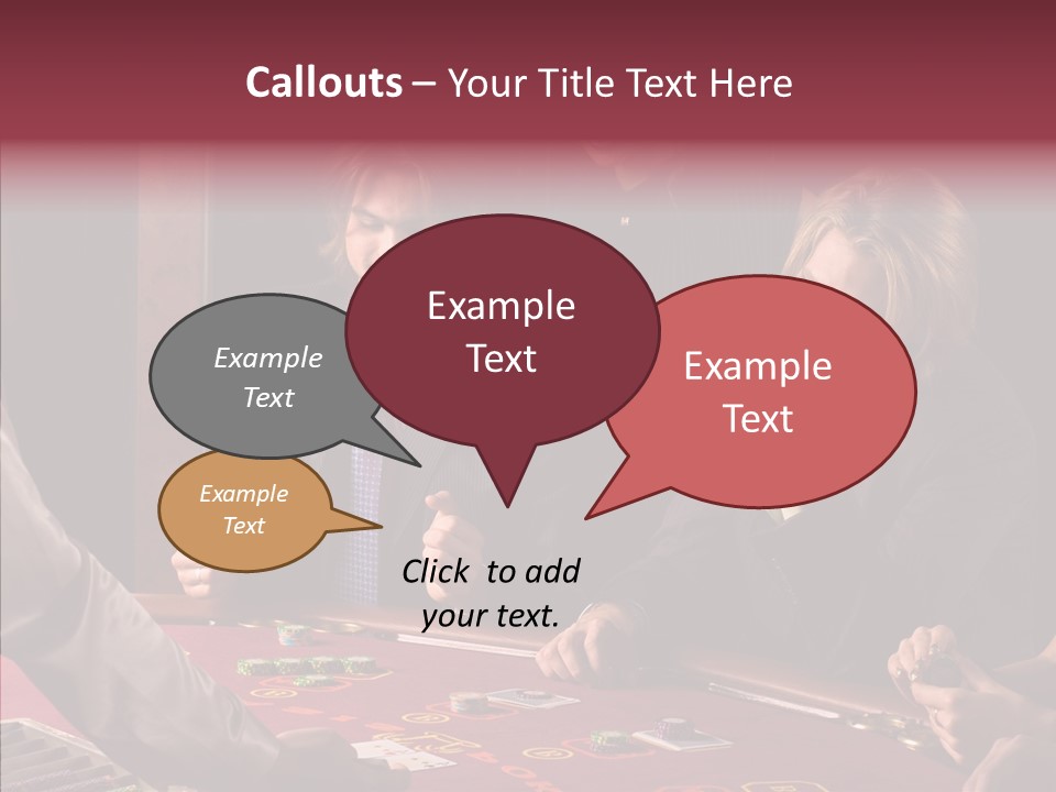 Couples Dealer Excited PowerPoint Template