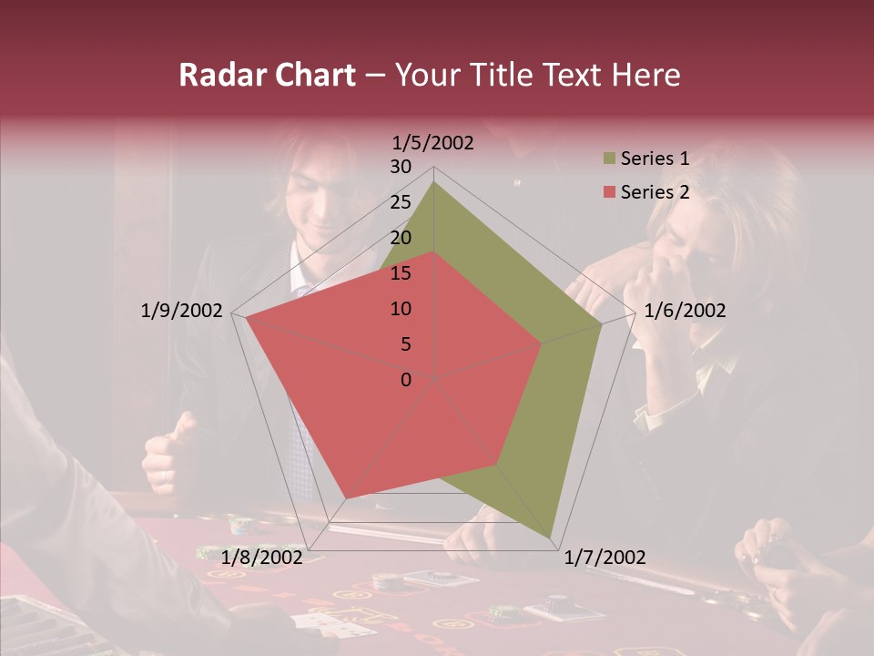 Couples Dealer Excited PowerPoint Template