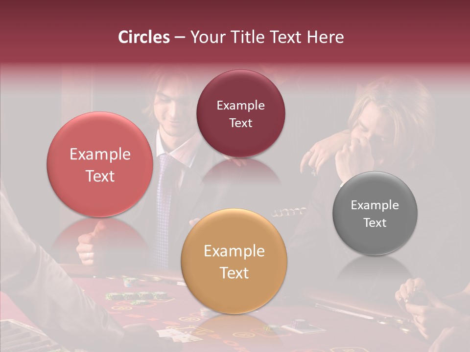 Couples Dealer Excited PowerPoint Template