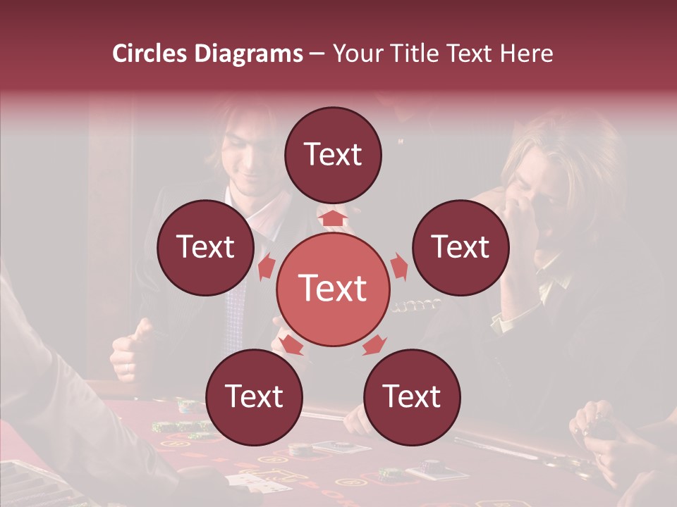 Couples Dealer Excited PowerPoint Template