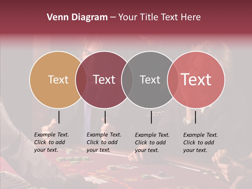 Couples Dealer Excited PowerPoint Template