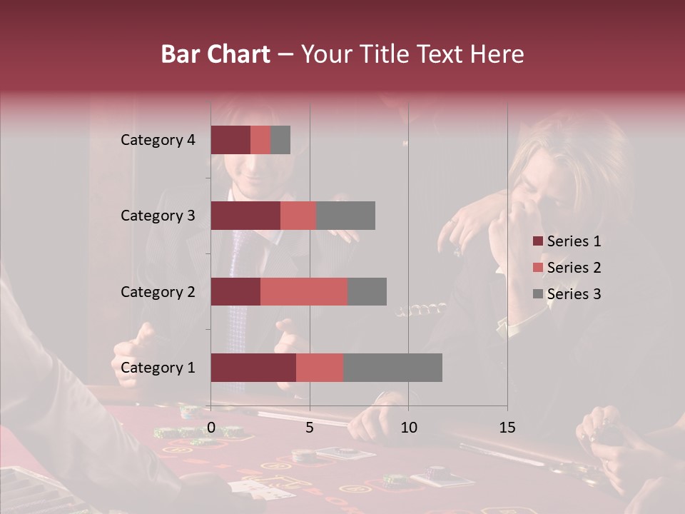 Couples Dealer Excited PowerPoint Template
