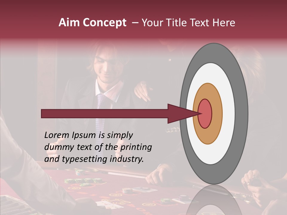 Couples Dealer Excited PowerPoint Template