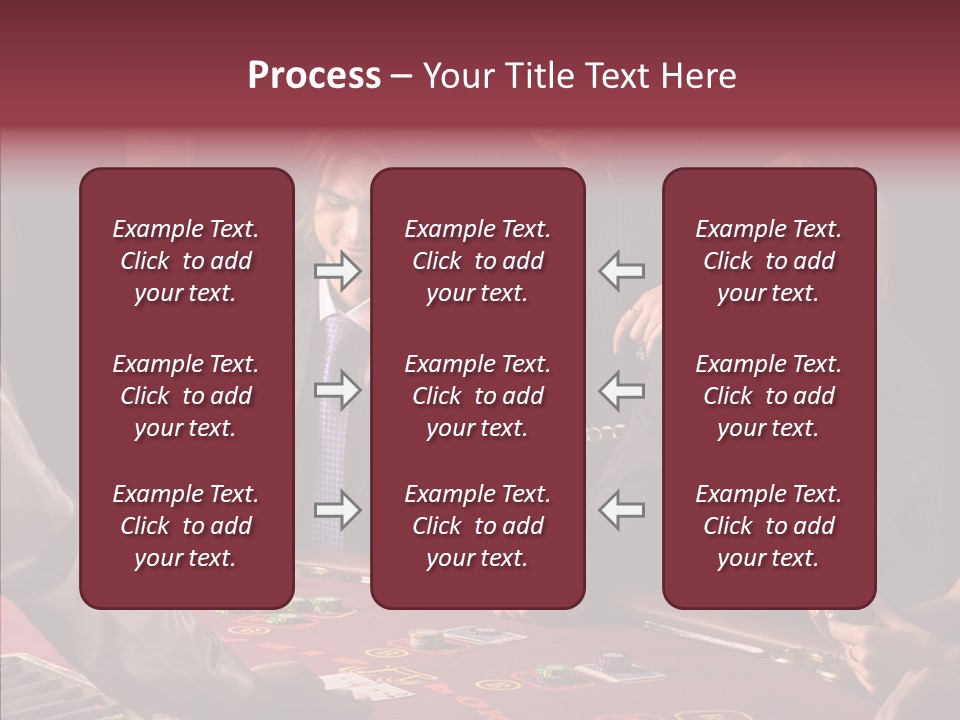 Couples Dealer Excited PowerPoint Template