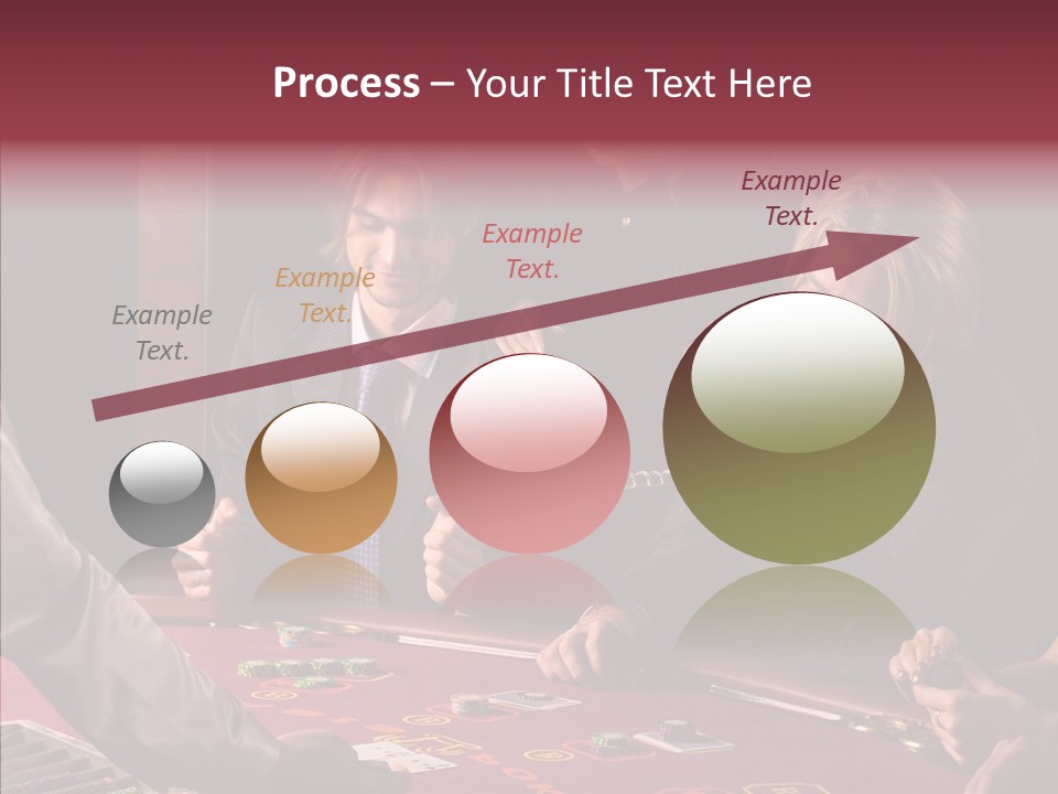 Couples Dealer Excited PowerPoint Template